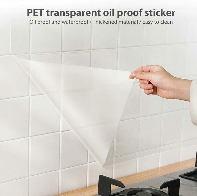 WALLFLY Furniture Liner Self Adhesive Film|Transparent Kitchen Backsplash|Shelf Liner Cabinet Wallpaper| Heat Resistant Oil Proof Wall Protective Sheet|Peel & Stick Cabinet (2'Ft / 7.5'Ft) - Image 3