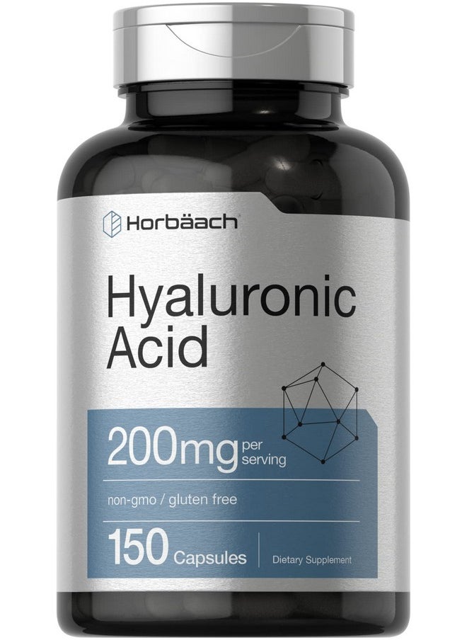 Horbaach Horbäach Hyaluronic Acid Supplement | 200 mg | 150 Capsules | Non-GMO and Gluten Free Supplement  - Image 1
