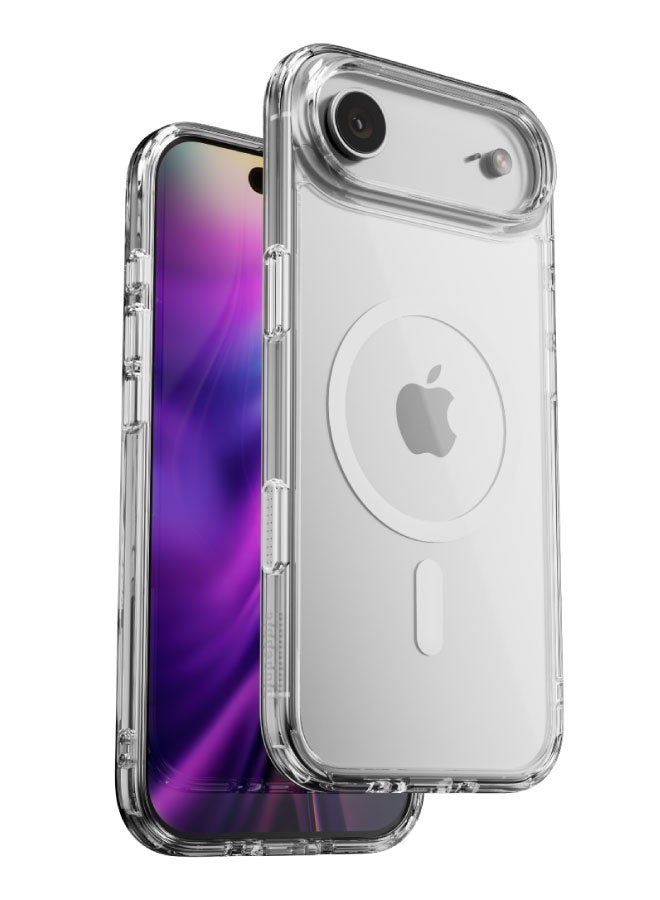 blupebble Hybrid MagClear MagSafe Case for iPhone 17 Air – Slim Transparent Protective Cover, Shockproof, Wireless Charging Compatible - Image 1