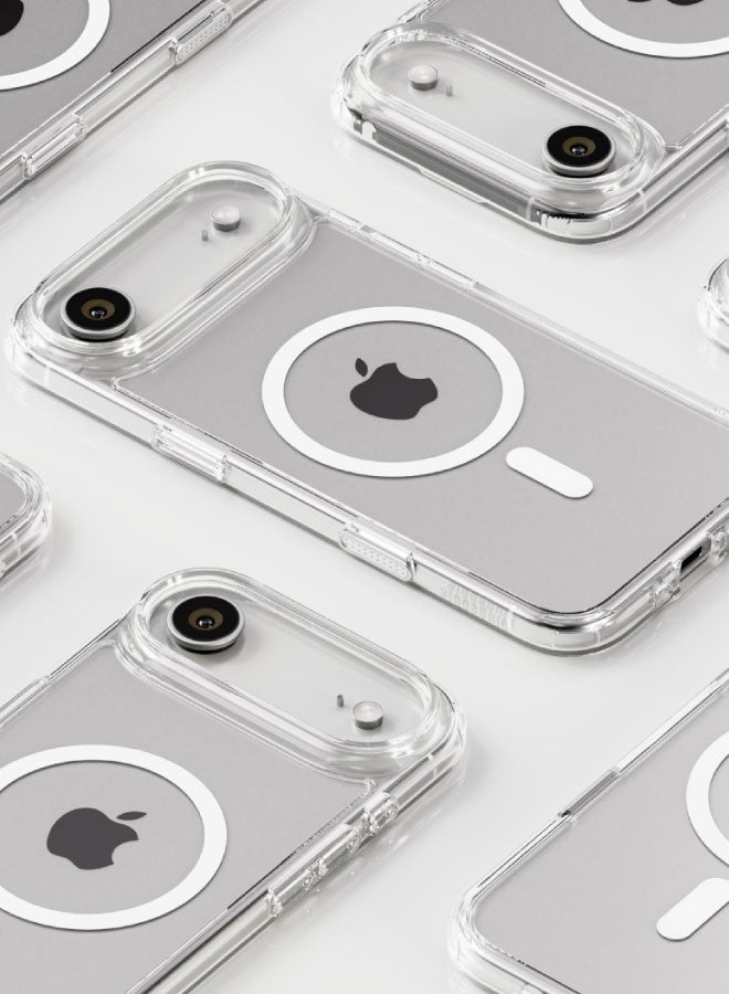 blupebble Hybrid MagClear MagSafe Case for iPhone 17 Air – Slim Transparent Protective Cover, Shockproof, Wireless Charging Compatible - Image 4