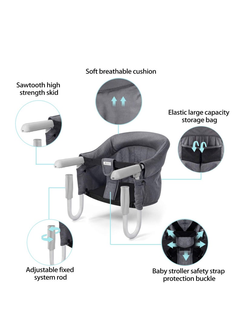 Arabest - Clip on Table High Load Design Fold Flat Storage Attachable High Chair for Baby That Attaches to Table - Portable Highchair for Travel and Eating - Image 1