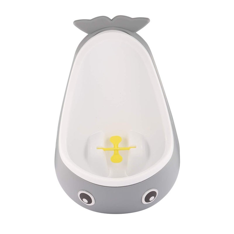 Foryee Potty Training Urinal for Boys Cute Whale with Funny Aiming Target - Gray - Image 1