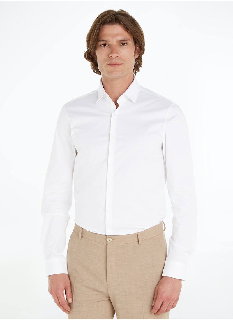 Men's Long Sleeves Shirt - Cotton, White - pzsku/Z8E5162B823FC7D8AE200Z/45/_/1735546880/75dcb49f-9023-4938-8ff5-ce490b8fd331