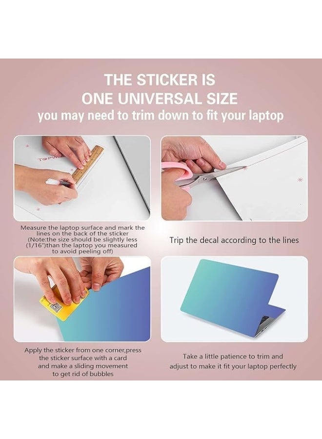 Home Trove Laptop Notebook Skin Sticker Cover Decal Fits [12 to 15.6 inch] Laptop Protector Notebook PC | Easy to Apply, Remove and Change Styles (NEK-34) - Image 3