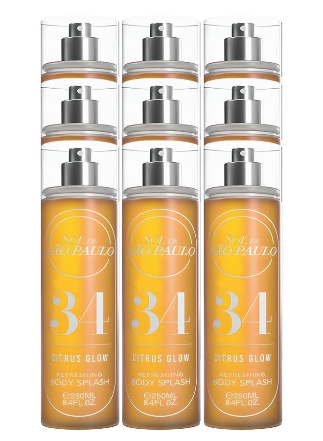 اس او ال 9 قطع دي ساو باولو 34 سيتروس جلو منعش سبلاش للجسم 250 مل - Image 1