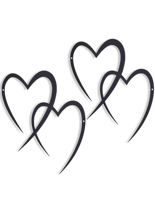 Hftjtsa Infinity Heart Metal Wall Decor Love Heart Wall Sign Modern Bedroom Decor Ornaments for Valentine's Day Room Living Wedding Decoration Bridal Shower Gifts - Image 1