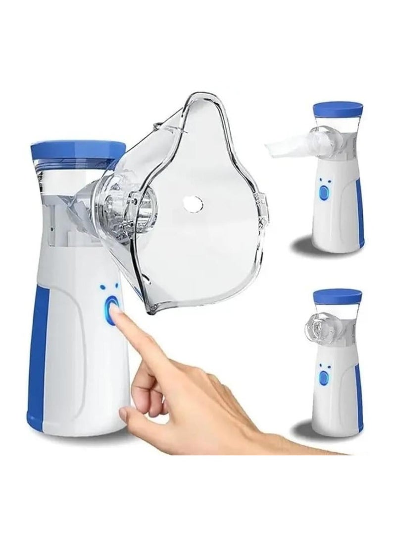 Mesh Nebulizer – Portable Handheld Inhaler for Fast, Quiet & Efficient Medication Delivery, Compact Design with Adjustable Nebulization Settings for Asthma, COPD, and Respiratory Relief
