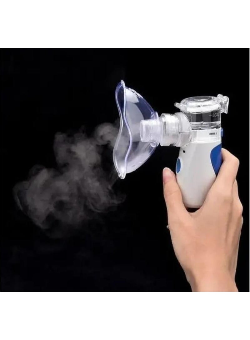 Mesh Nebulizer – Portable Handheld Inhaler for Fast, Quiet & Efficient Medication Delivery, Compact Design with Adjustable Nebulization Settings for Asthma, COPD, and Respiratory Relief