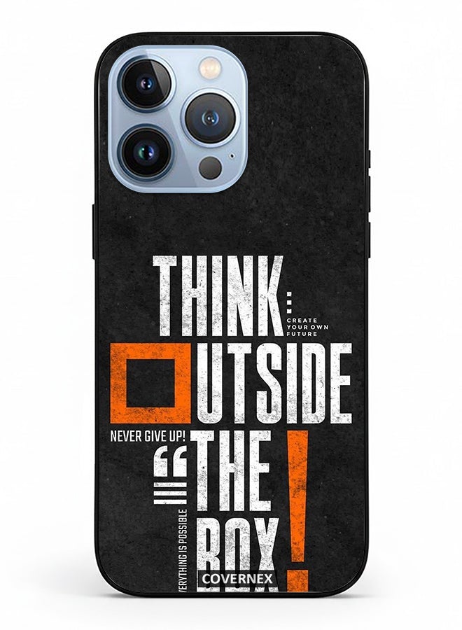 Covernex Apple iPhone 13 Pro Protective Case Cover Printed Featuring Think Outside The Box - Image 2