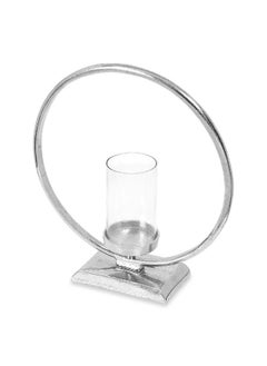 Eternal Pillar Candle Holder, Silver & Clear - 37x41 cm - pzsku/Z8E518ACBD901F5D11A3EZ/45/_/1685526057/dac39fc5-9026-4260-aa54-82228735f8bb