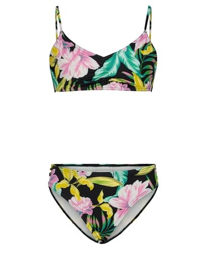 Billabong Girls' Two-piece Bikini Swimsuit Set, UPF 50+ Sun Protection, Quick-Dry Bathing Suit, Tropics Black, 14 - Image 5