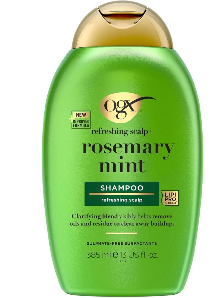 OGX Refreshing Scalp Rosemary Mint Clarifying Shampoo Oily Hair 385ml