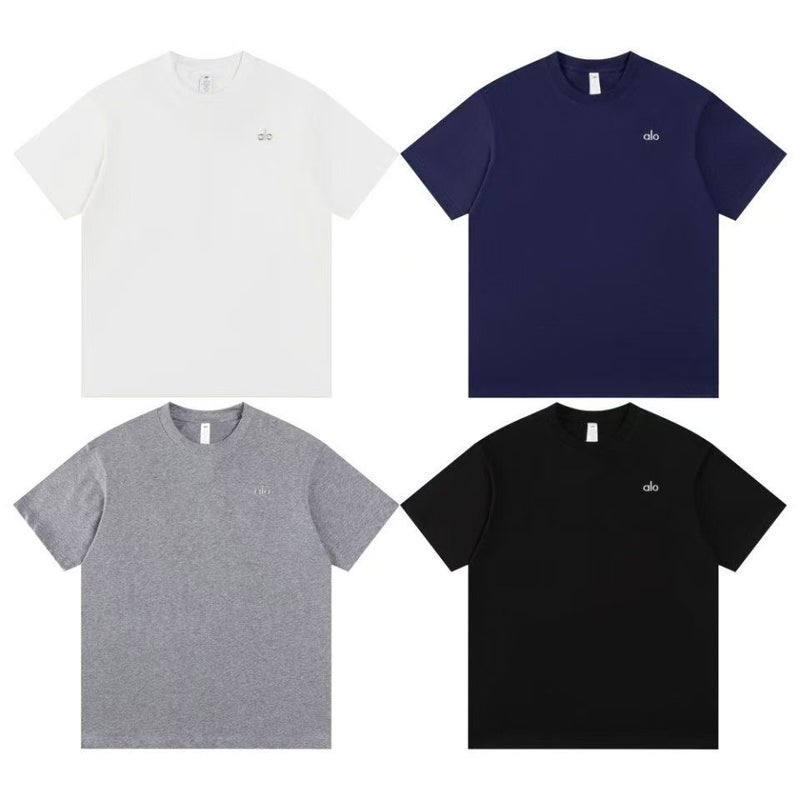 Alo Summer Small Letter Silver Label T-Shirt - Image 1