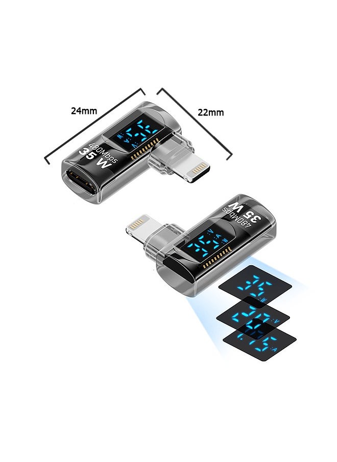 Beyond - USB C Female to Lightning Male Adapter,35 W Type C Extender Converter, High Speed Data Transmission Compatible with MacBook Pro/ iPad Pro/ Samsung Galaxy S23 Ect - Image 1