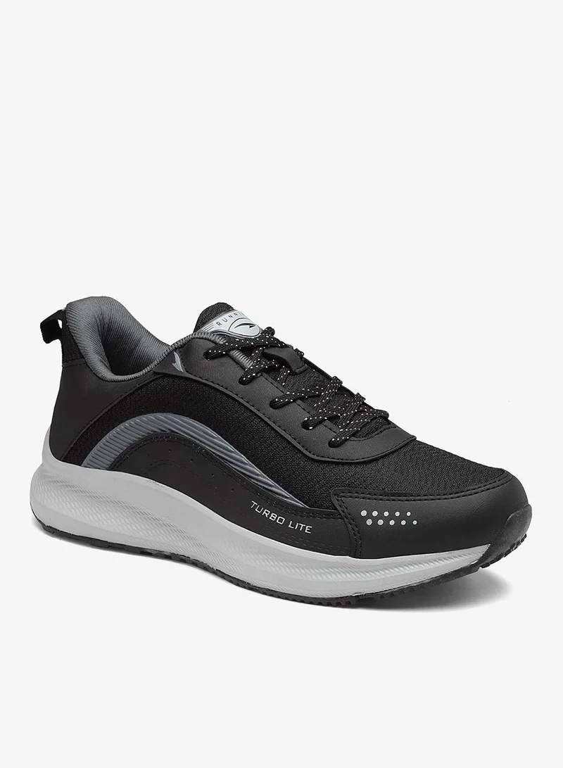 Asian  Black Running Shoes for Men and Boys for Men | Best Price UAE