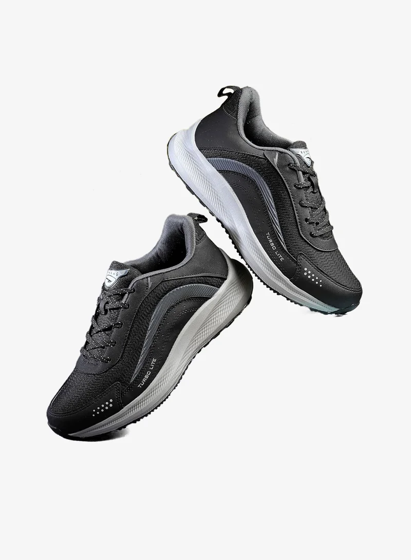 Asian  Black Running Shoes for Men and Boys for Men | Best Price UAE