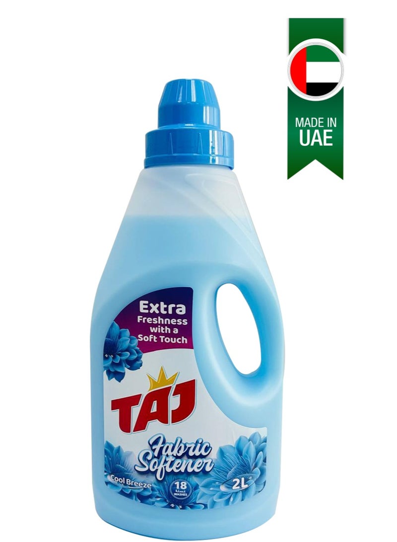 TAJ Taj Liquid Fabric Softener – Enhances Softness and Freshness - Gentle on Clothes - Long-Lasting Scent - Laundry Care Essential- 2L - Image 1