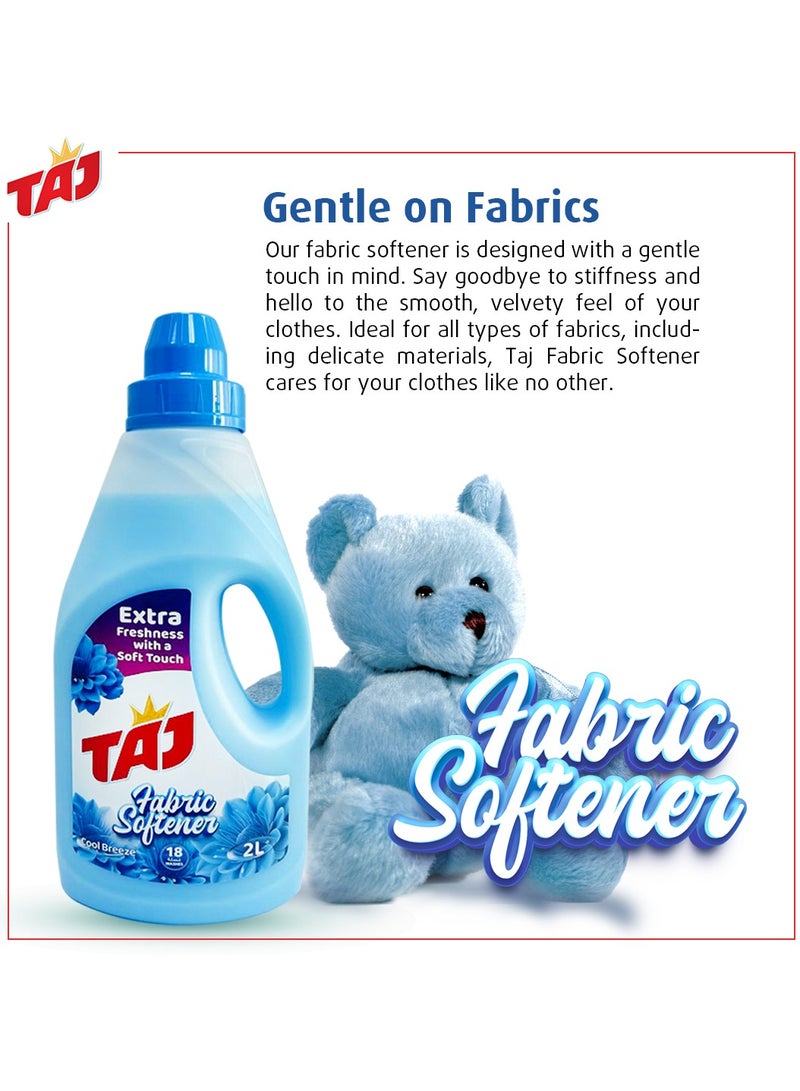 TAJ Taj Liquid Fabric Softener – Enhances Softness and Freshness - Gentle on Clothes - Long-Lasting Scent - Laundry Care Essential- 2L - Image 2