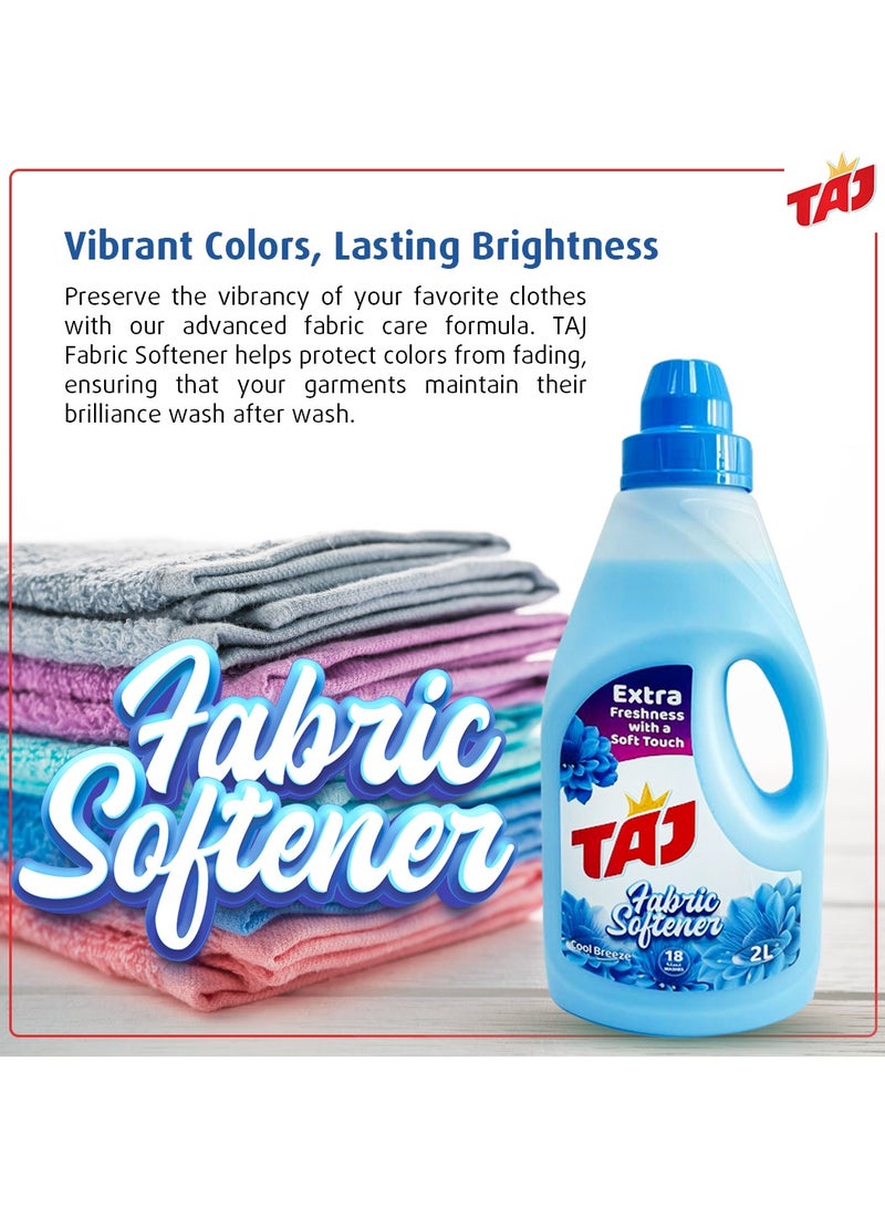 TAJ Taj Liquid Fabric Softener – Enhances Softness and Freshness - Gentle on Clothes - Long-Lasting Scent - Laundry Care Essential- 2L - Image 4