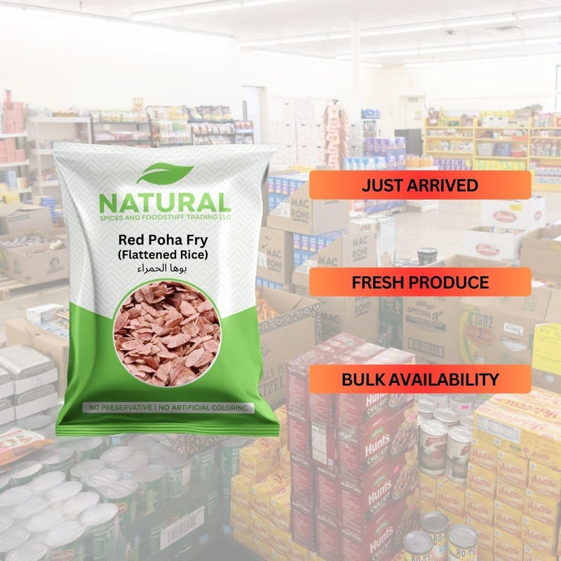 NATURAL SPICES AND FOODSTUFF Poha Red Fry 450g - Image 3