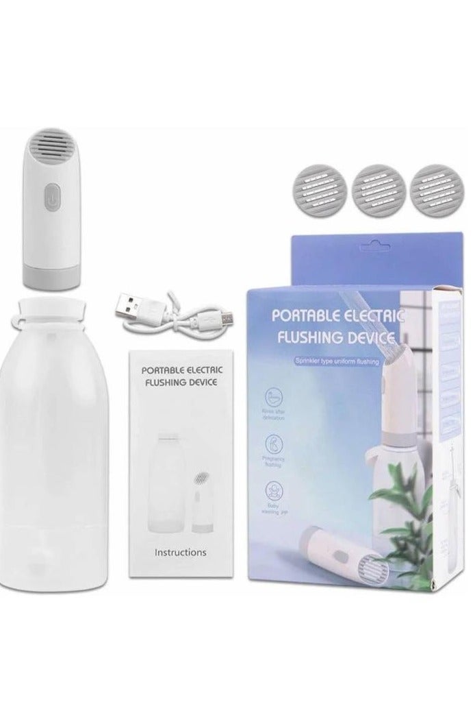 بيديه محمول للسفر، بيديه سفر بأربعة أوضاع رش، بخاخ بيديه كهربائي محمول عالي الضغط، قابل لإعادة الشحن، صغير الحجم، محمول للنساء والرجال - Image 1