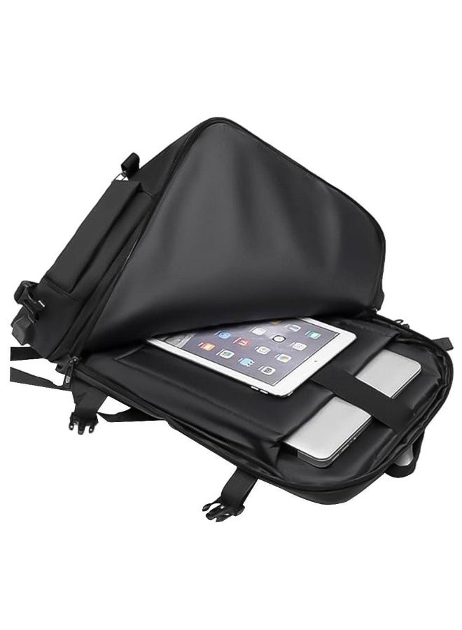 Energy case Energy Case - High Quality - Backpack with Laptop Compartment for 17 Inch Women Men School Backpack Girls Teenagers Boys School Bag School Uni Work Business Backpack,  (black)  - Image 2