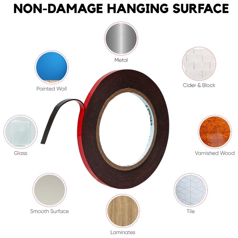 HPP Double Sided Tape, Heavy Duty Tape, Strong and Permanent for Outdoor and Indoor (0.25in x 16ft) - Image 4