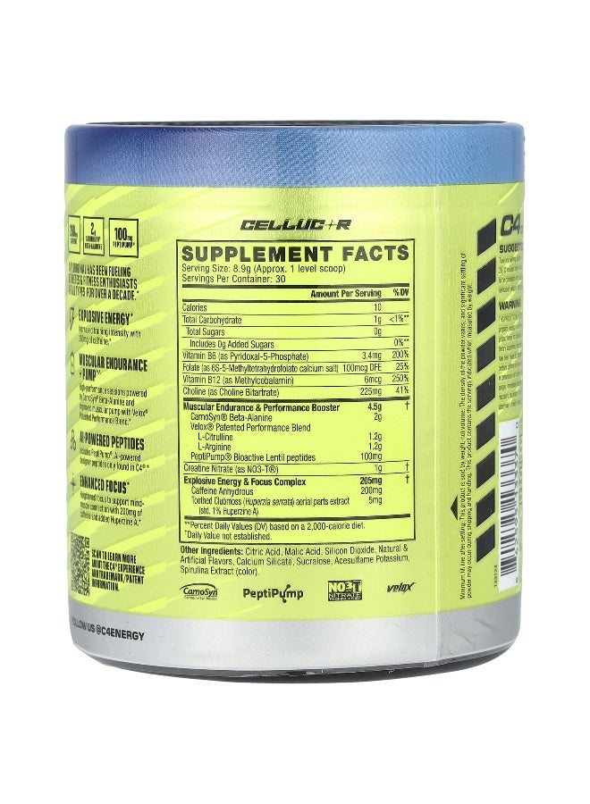 C4  Cellucor C4 / سيلوكور، C4 الأصلي، قبل التمرين، توت أزرق مثلج، 267 أونصة (9.4 أونصة) - Image 2