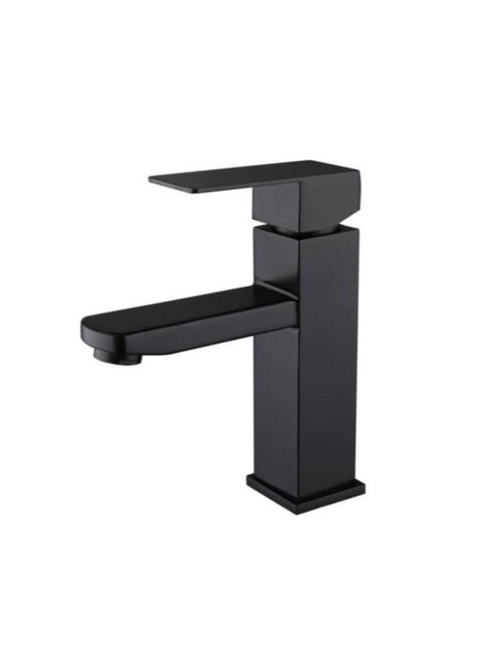 Stainless Steel Basin Faucet Basin Sink Faucet Bathroom Sink Faucet Bathroom Fixtures Faucets Brushed Matte Black  - Image 1
