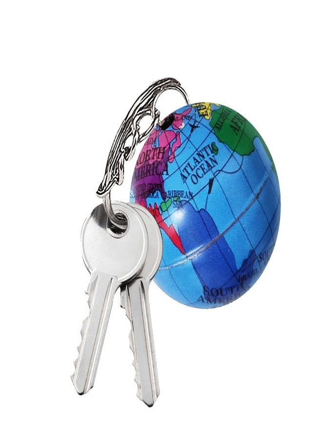 آرت كريتيفيتي مجموعة سلاسل مفاتيح ArtCreativity على شكل كرة أرضية للأطفال، 12 قطعة، سلاسل مفاتيح مزينة بكرة أرضية ملونة، إكسسوارات للمفاتيح أو حقيبة الظهر أو دفتر الجيب، هدايا مثالية لحفلات أعياد الميلاد وحفلات الكرنفال للأطفال - Image 4