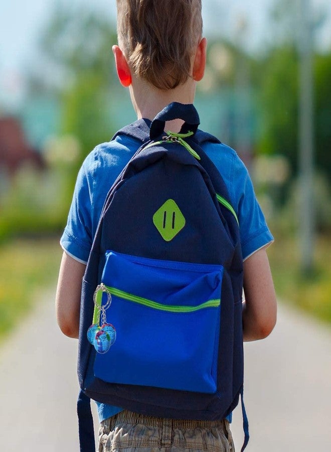 آرت كريتيفيتي مجموعة سلاسل مفاتيح ArtCreativity على شكل كرة أرضية للأطفال، 12 قطعة، سلاسل مفاتيح مزينة بكرة أرضية ملونة، إكسسوارات للمفاتيح أو حقيبة الظهر أو دفتر الجيب، هدايا مثالية لحفلات أعياد الميلاد وحفلات الكرنفال للأطفال - Image 5