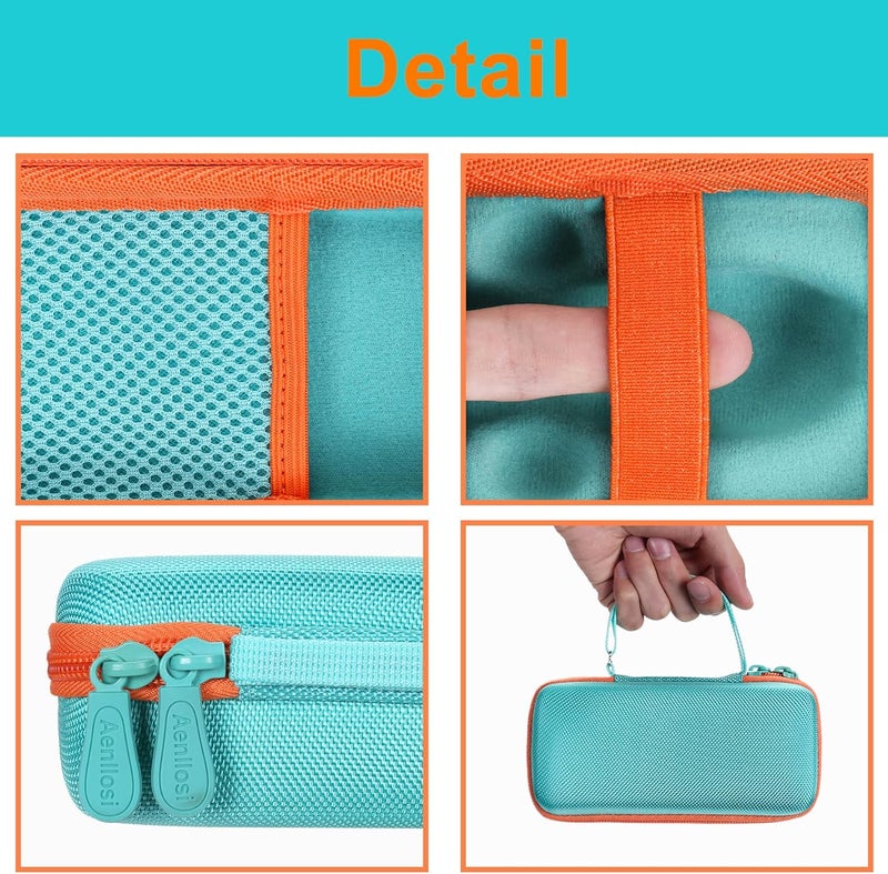 Aenllosi Storage Case Compatible with 3Doodler Start+ Essentials (2024) 3D Pen,Holders for 3D Printing Filament Refill Pack and USB Cable(Only Case,Mint) - Image 4