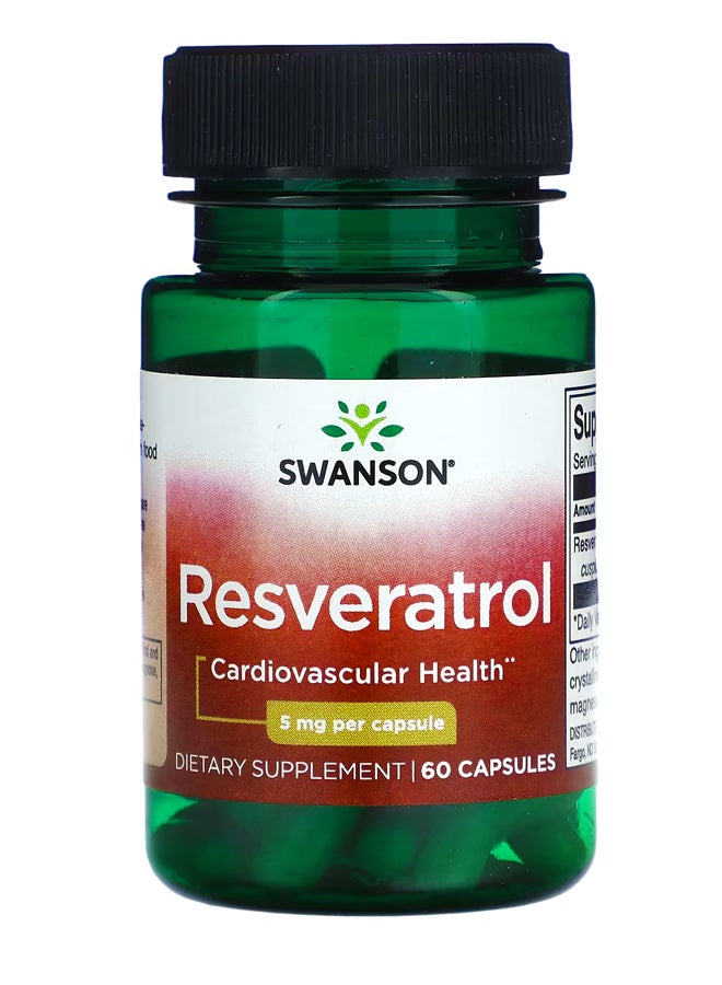 SWANSON Resveratrol 5 mg  60 Capsules