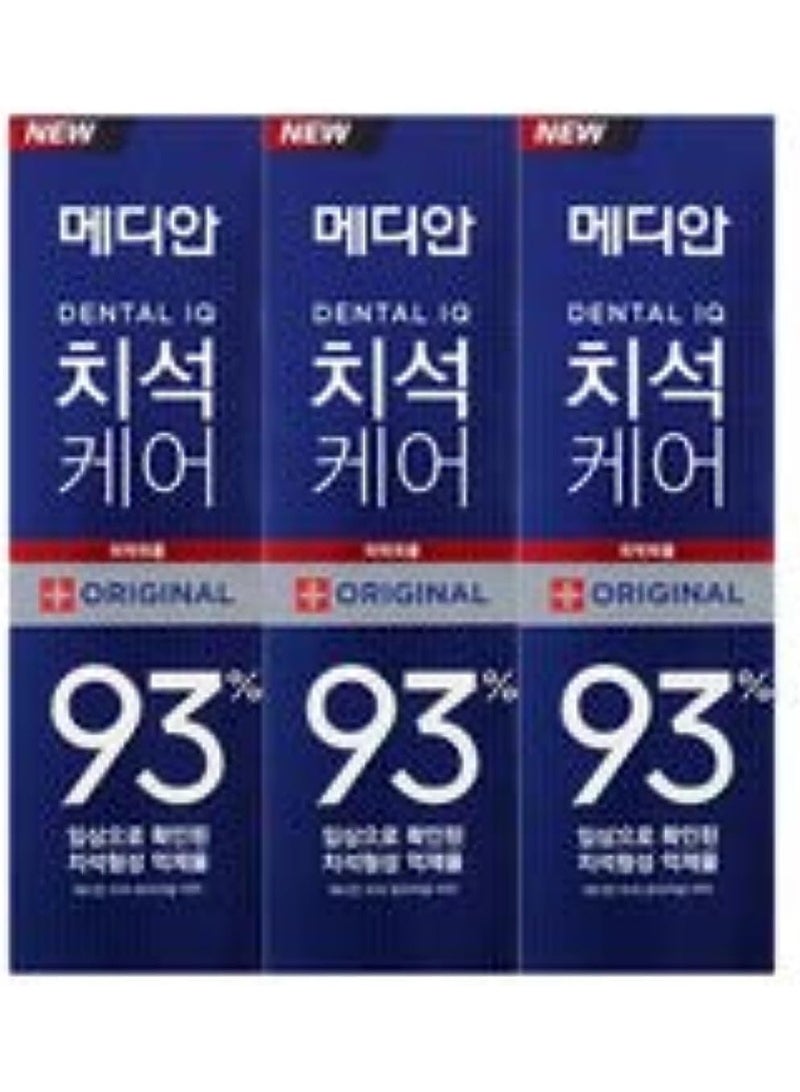 Median Advanced Dental IQ Toothpaste 93% Original 120gx3bottle Blue - Image 1