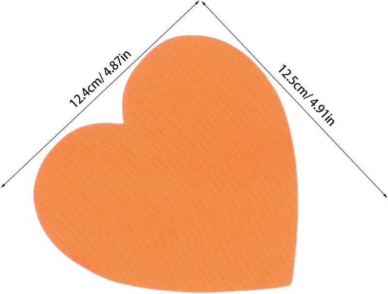 Abaodam 30pcs Heart-Shaped Floor Markers 125mm Carpet Spots Color-Coded Early Education Classroom Sitting Dots for Preschool Activity and Teacher Carpet Positioning - Image 2