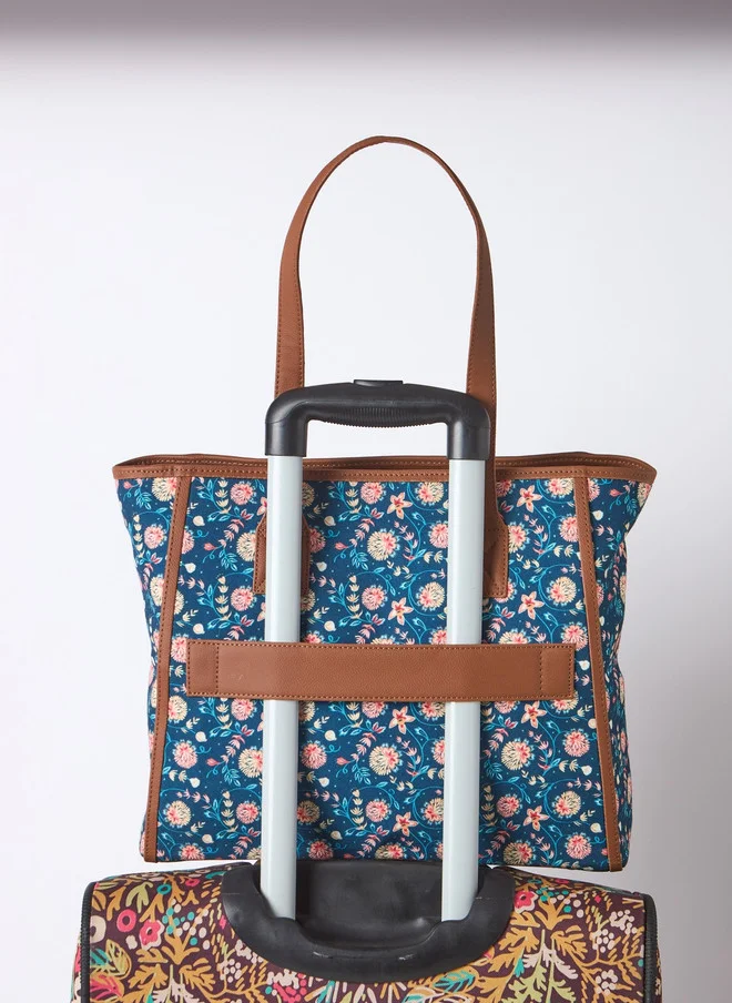 Chumbak  Teal by Chumbak Blue Bloom Everyday Tote  | Best Price UAE
