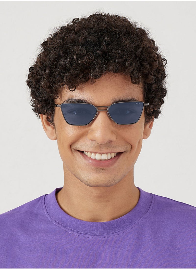 Blackout - Mint,Unisex Sunglasses, Cat Eye Sunglasses, UV Protection: UV400 (Grey,Blue) - Image 1