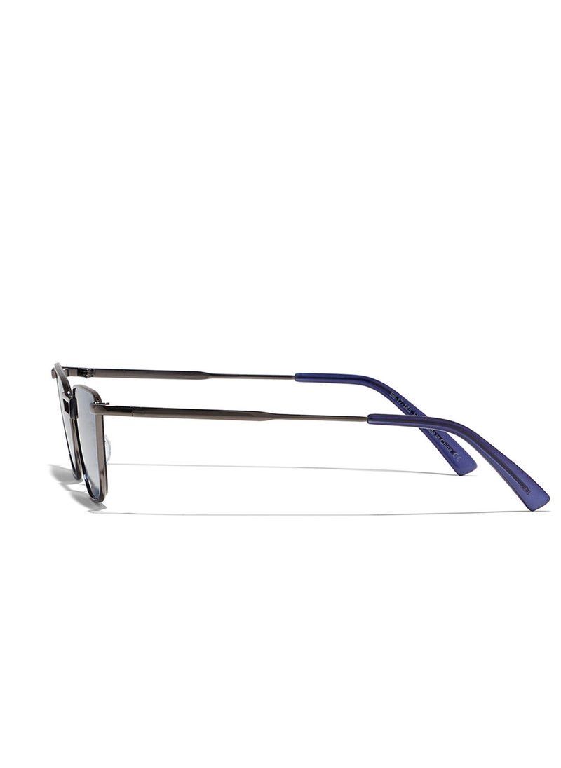 Blackout - Mint,Unisex Sunglasses, Cat Eye Sunglasses, UV Protection: UV400 (Grey,Blue) - Image 1