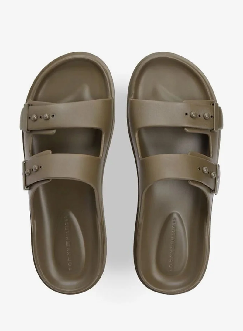 TOMMY HILFIGER Willow Green Light  Adjustable Pool Slider for Men | Best Price UAE