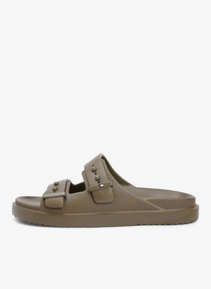 TOMMY HILFIGER Lightweight Pin Buckle Serrated Pool Slides - Image 2