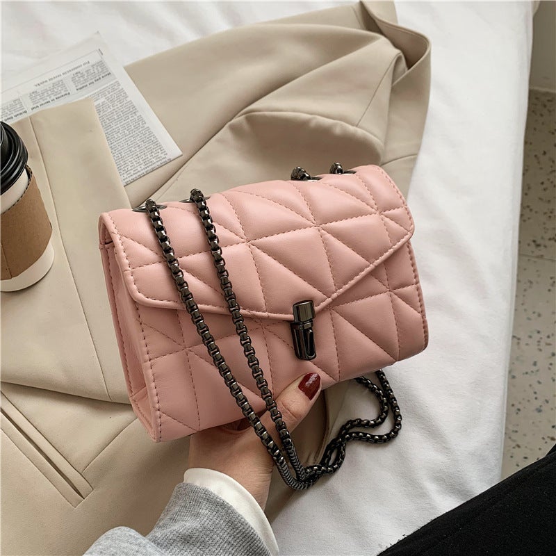 Bag Trendy Fashion Niche Design Single Shoulder Crossbody Bag For Women Source Manufacturer Spring And Quilted Small Square Bag - Image 2