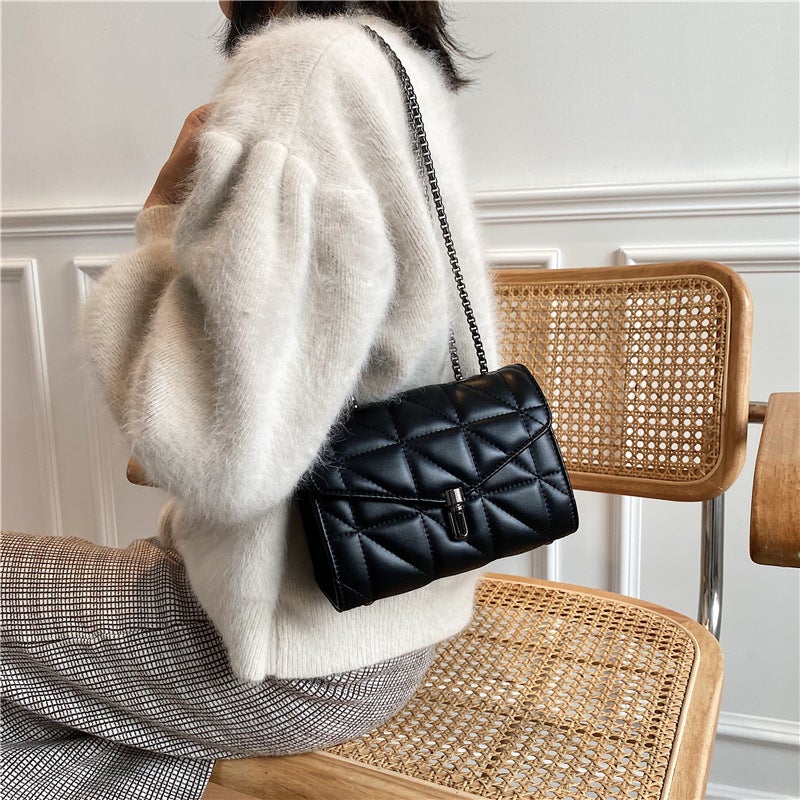Bag Trendy Fashion Niche Design Single Shoulder Crossbody Bag For Women Source Manufacturer Spring And Quilted Small Square Bag - Image 5