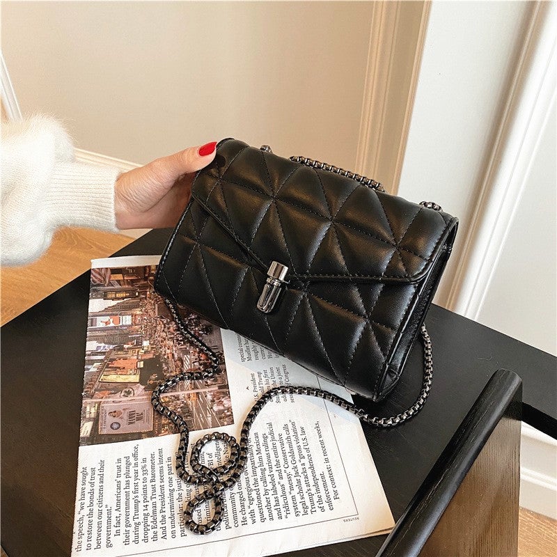 Bag Trendy Fashion Niche Design Single Shoulder Crossbody Bag For Women Source Manufacturer Spring And Quilted Small Square Bag - Image 3