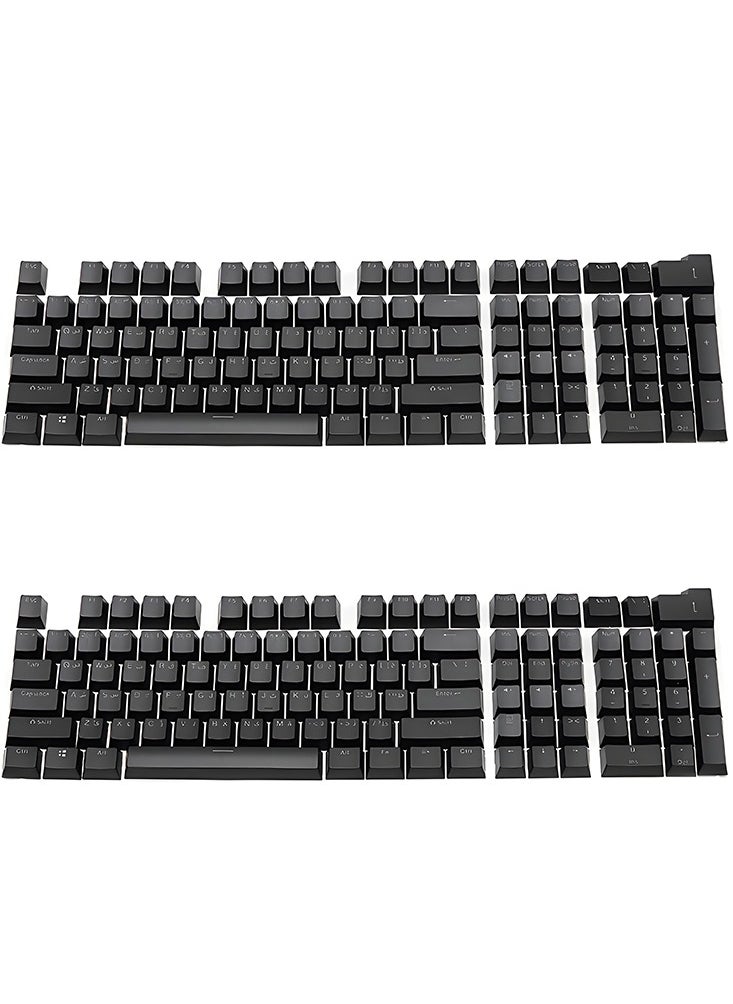 ماركة غير محددة - 104KB الأسود العربية تصنيع المعدات الأصلية تكوين مفتاح RGB الخلفية لوحة المفاتيح الميكانيكية مجموعة ، مع طلاء المضادة يتلاشى - Image 1