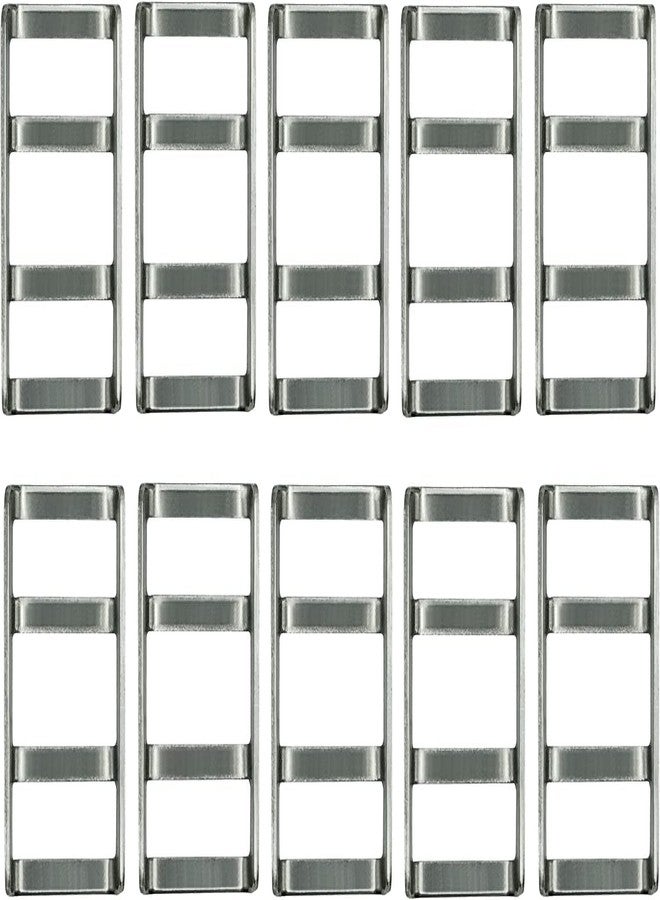 Poolzilla Stainless Steel Bar Buckle for Safety Cover Installation- 10 Pack - Image 1