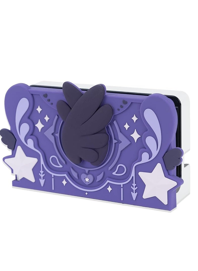 KASTWAVE Soft Silicone Faceplate Cover for Nintendo Switch/OLED Charging Dock, Soft Silicone Faceplate for Nintendo Switch Dock - Replacement Shell Compatible with Switch Charging Dock, Anti-Scratch Dock Cover - Image 4