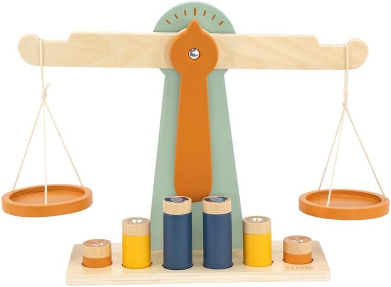 Trixie Wooden Scale with Weights for Kids - Image 1