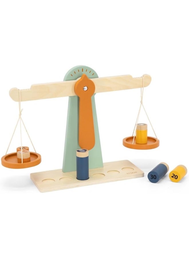 Trixie Wooden Scale with Weights for Kids - Image 2