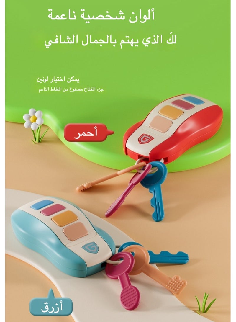 Baby Sensory Car Keys Toy - Early Learning Remote with Lights, Music & Engine Sounds for Infant Development, Travel Toddler Activity  - Image 4