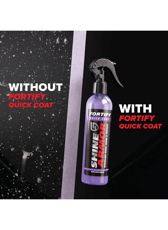 Shine Armor Fortify Quick Coat – Waterless Car Wash, Ceramic Coating, Shine & Protection Spray (8 oz / 236 ml) - Image 3